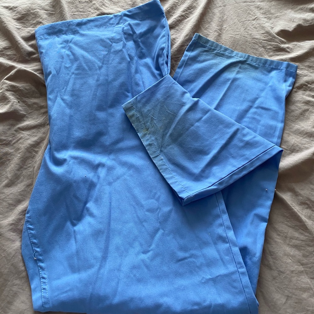 Light blue scrub pants